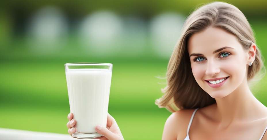 Get a flat belly with almond milk