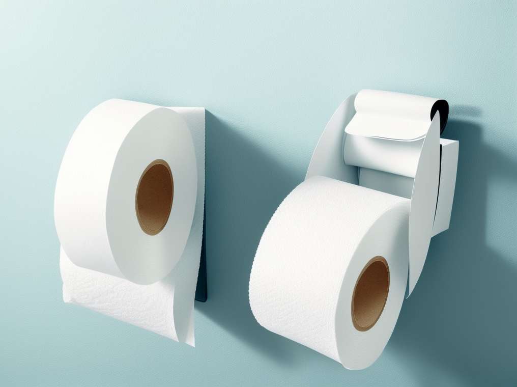 This is the correct way to place toilet paper in the bathroom